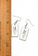Lavender Flower Earrings